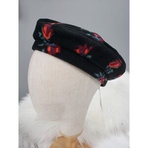 NEW SMALL Brixton Fiddler Beret 10964 Rosee Roses floral fleece grandma fleece